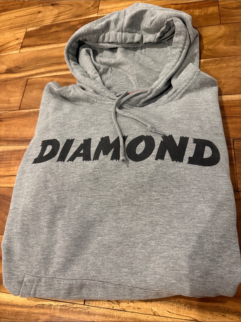 Diamond Supply Co. Heather Grey Hoodie with Red Tag